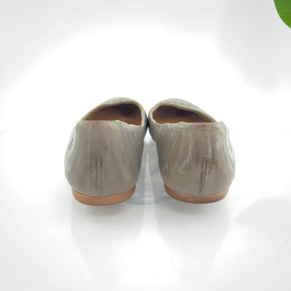 Born Madeleine Ballet Flats Women's Size 8 Gray Leather Braided Shoes Comfy - Picture 6 of 15